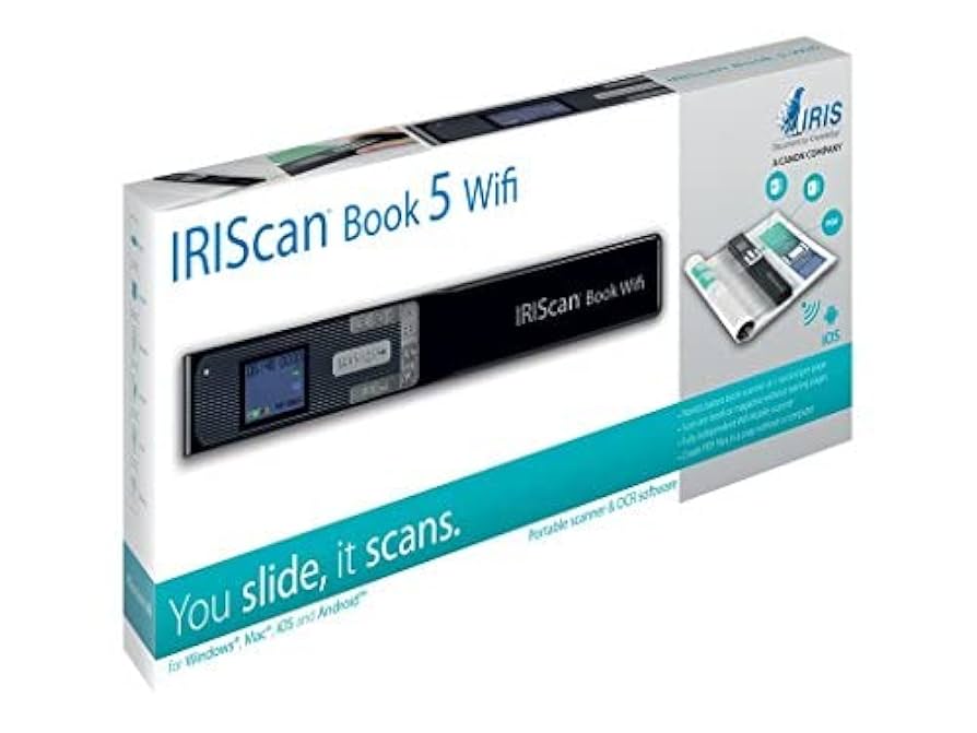 スキャナー IRISCAN BOOK 5 DOCUMENT SCANNER WHITE IRIS Book 5 Hand-Held Scanner, White (458743) : Amazon.ca